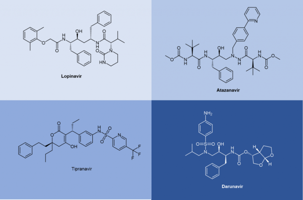 The second-generation anti-HIV protease inhibitors