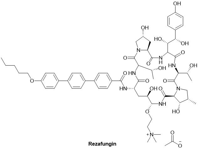 Structure of rezafungin