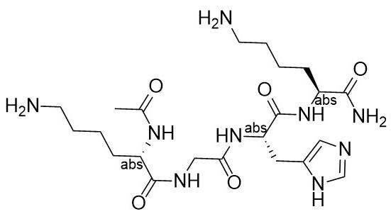 Fig.2 The structural formula of acetyl tetrapeptide-3.