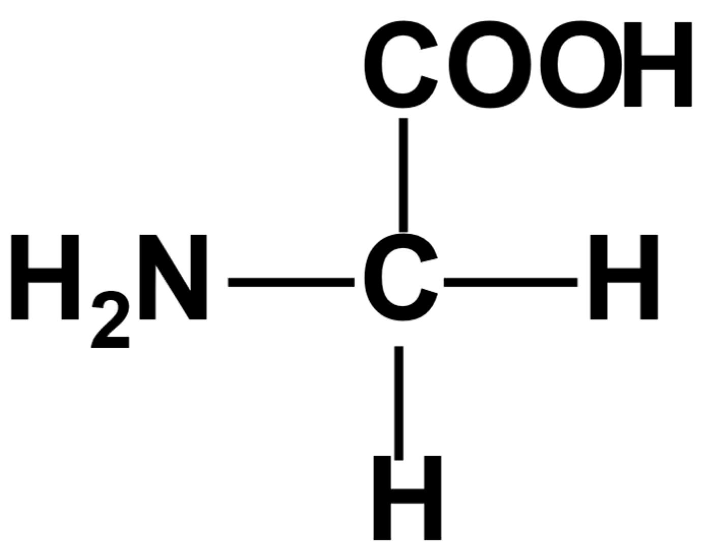 Chemical structure of glycine(Gly).