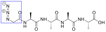 Introduction of azido acetic acid