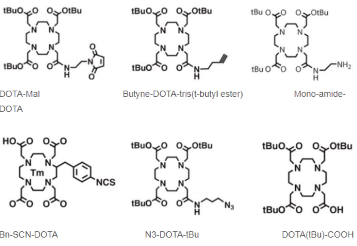 Fig. 3 Other common DOTA chelating agents.